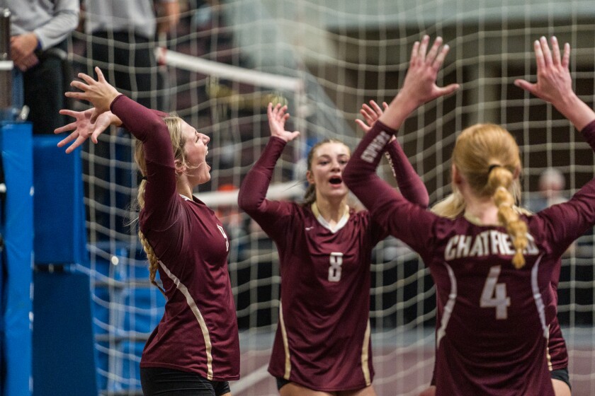 Section 1A, 1AA girls volleyball semifinals