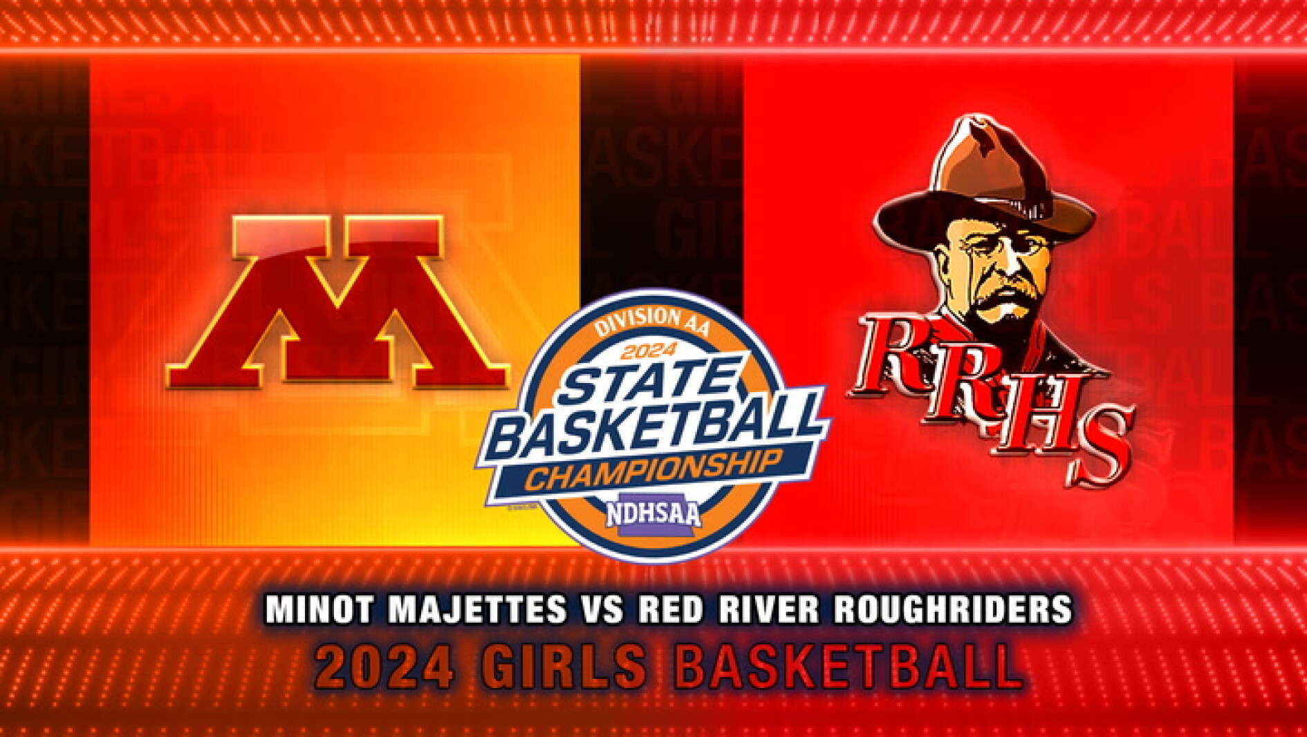 Girls AA Basketball 3rd Place: Minot vs. Grand Forks Red River | 2024 ...