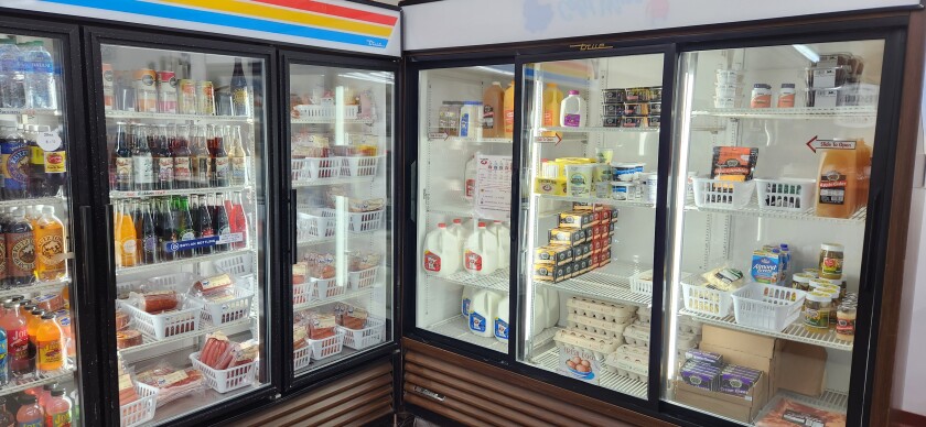 Customers can pick up all the essentials, such as eggs and milk, at Taylors Country Store in Grove City. 