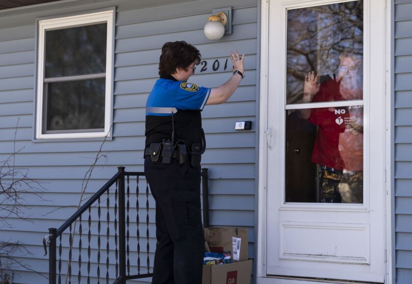 Community Service Officers deliver groceries