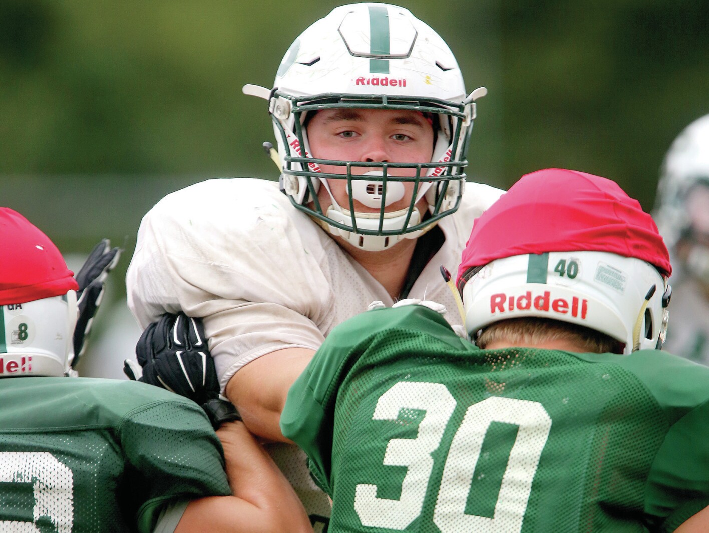 Proctor football player Adams leading Rails after losing father to ...