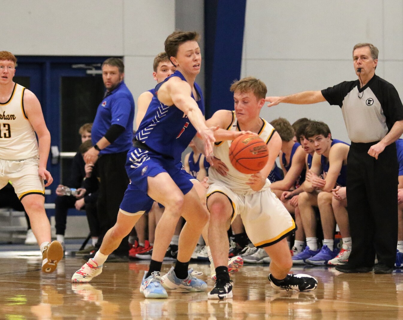 Pequot Lakes vs Minnehaha Redhawks in the Class 2A State Tournament Wednesday, March 23, 2022, at Concordia University in St. Paul.