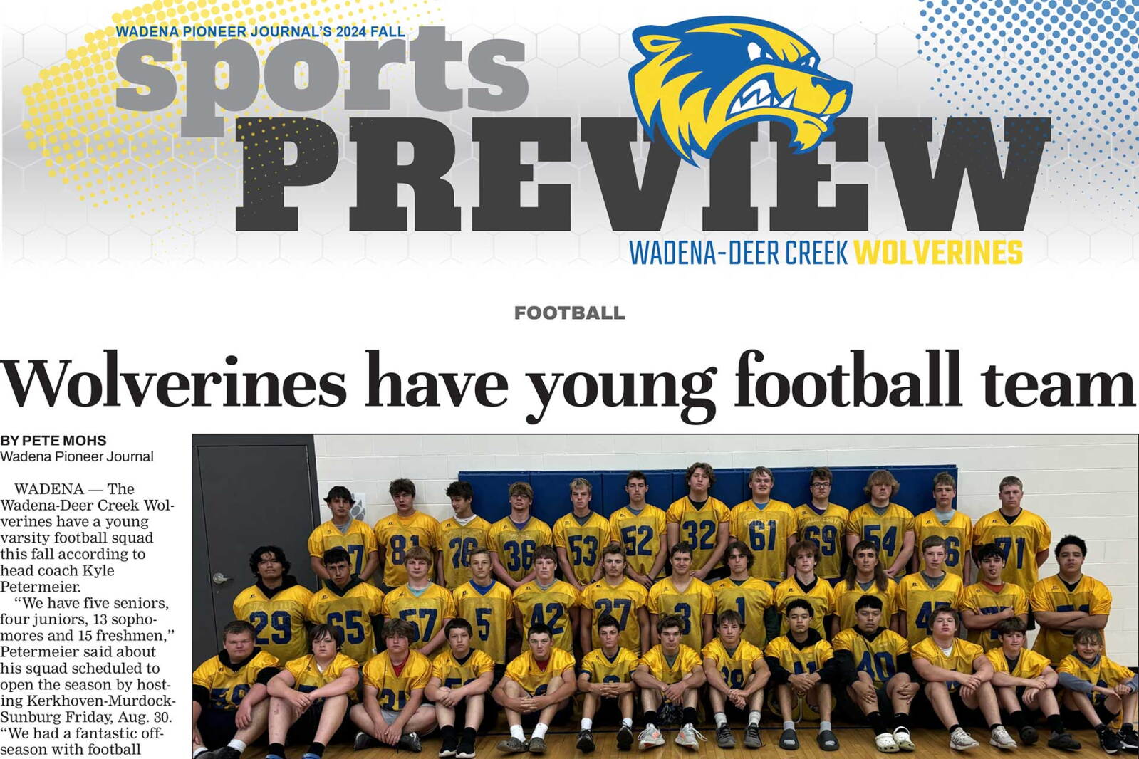 2024 W-DC Fall Sports Preview - Wadena Pioneer Journal | News, weather ...