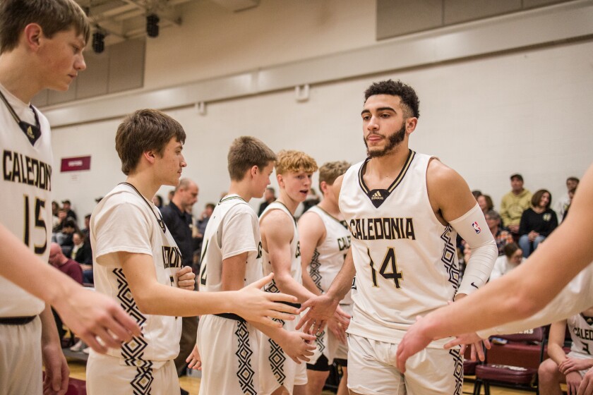 Chatfield, Caledonia boys basketball