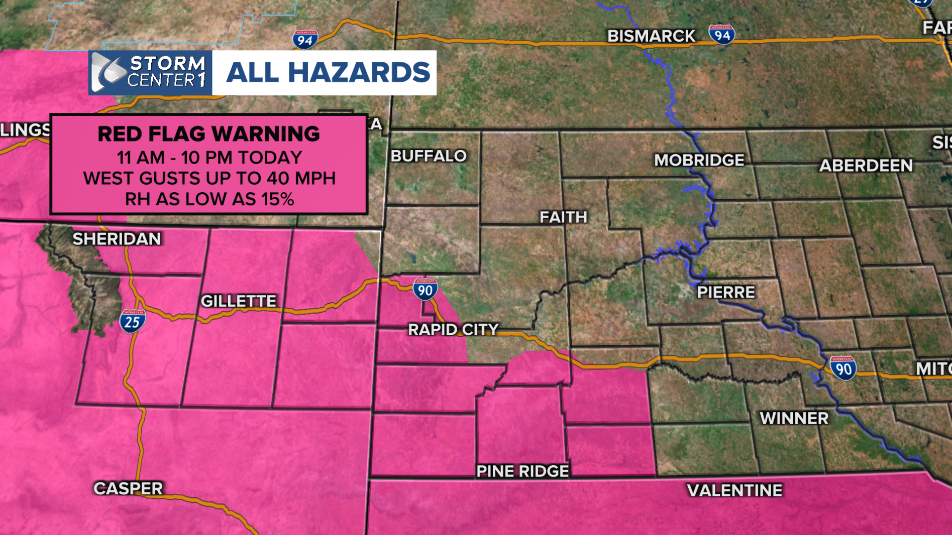 Weather Update Red Wednesday Forecast: Red Flag Warning today; Mixed precipitation ...