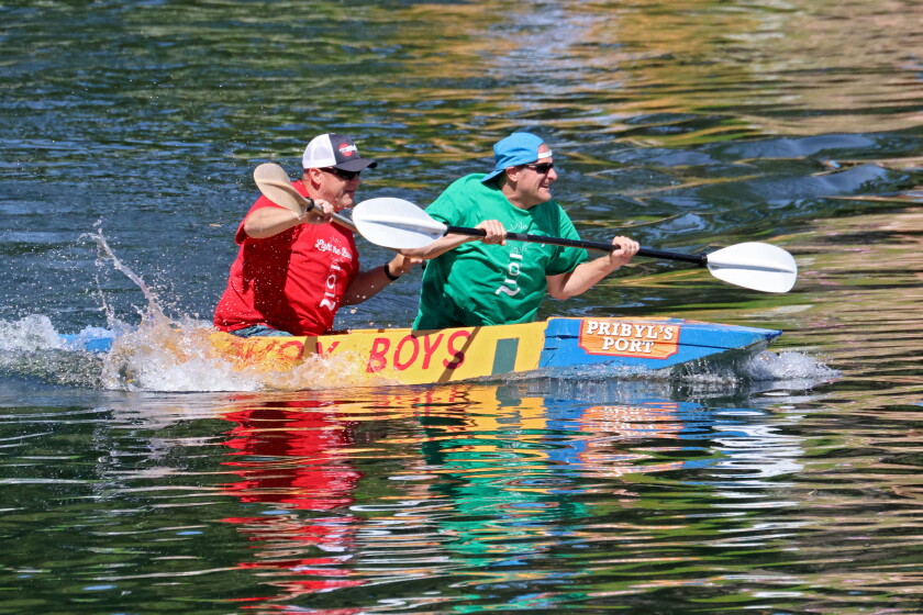 Lsb Boat Races Cardboard boats race around the bay - Brainerd Dispatch | News, weather ...