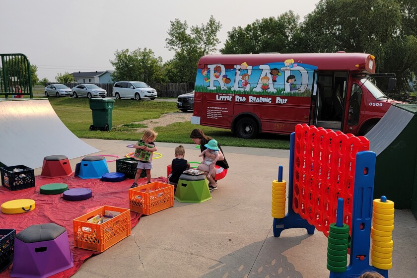 West Fargo Little Red Reading Bus Returns For National Library Week west-fargo-little-red-reading-bus-returns-for-national-library-week