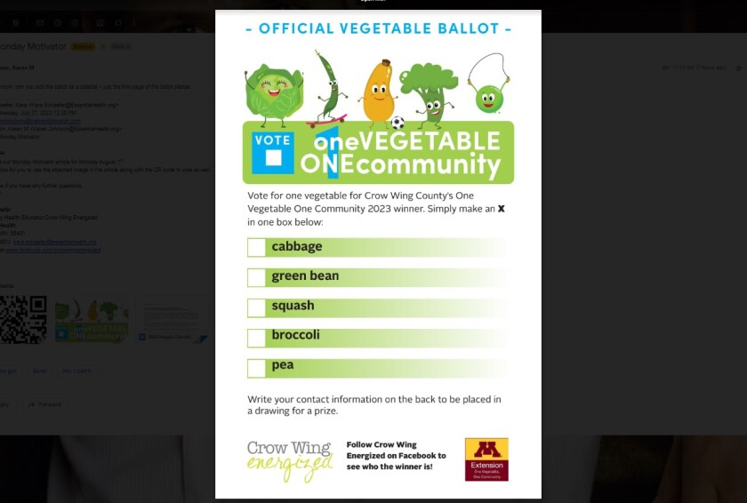 Veggie ballot