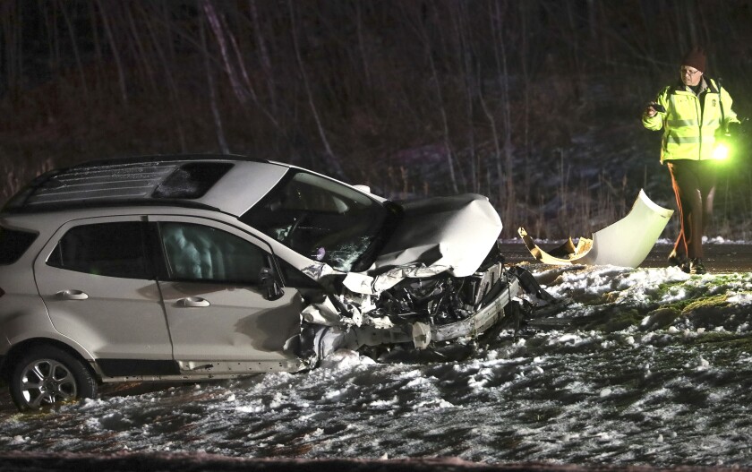Crash scene.