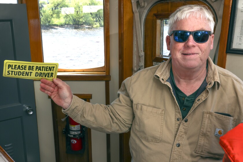 On board the Edward H.