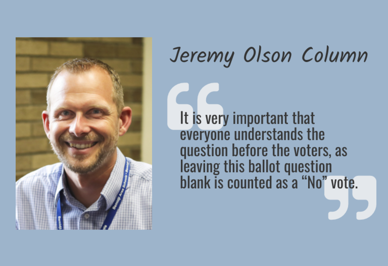 Jeremy Olson Column: A constitutional update could increase district revenue