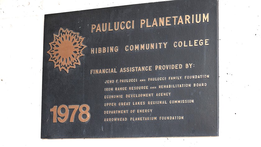 Old planetarium sign