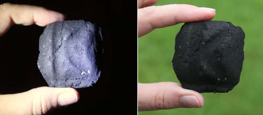 Comet albedo charcoal comparison