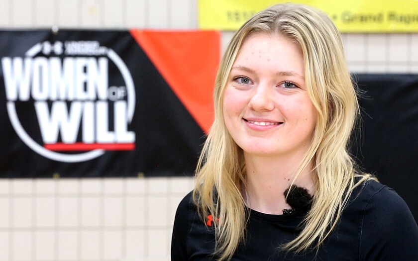 Grand Rapids junior volleyball Braya LaPlant
