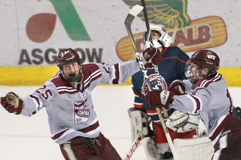 Central downs Bismarck Century, captures 27th state hockey title
