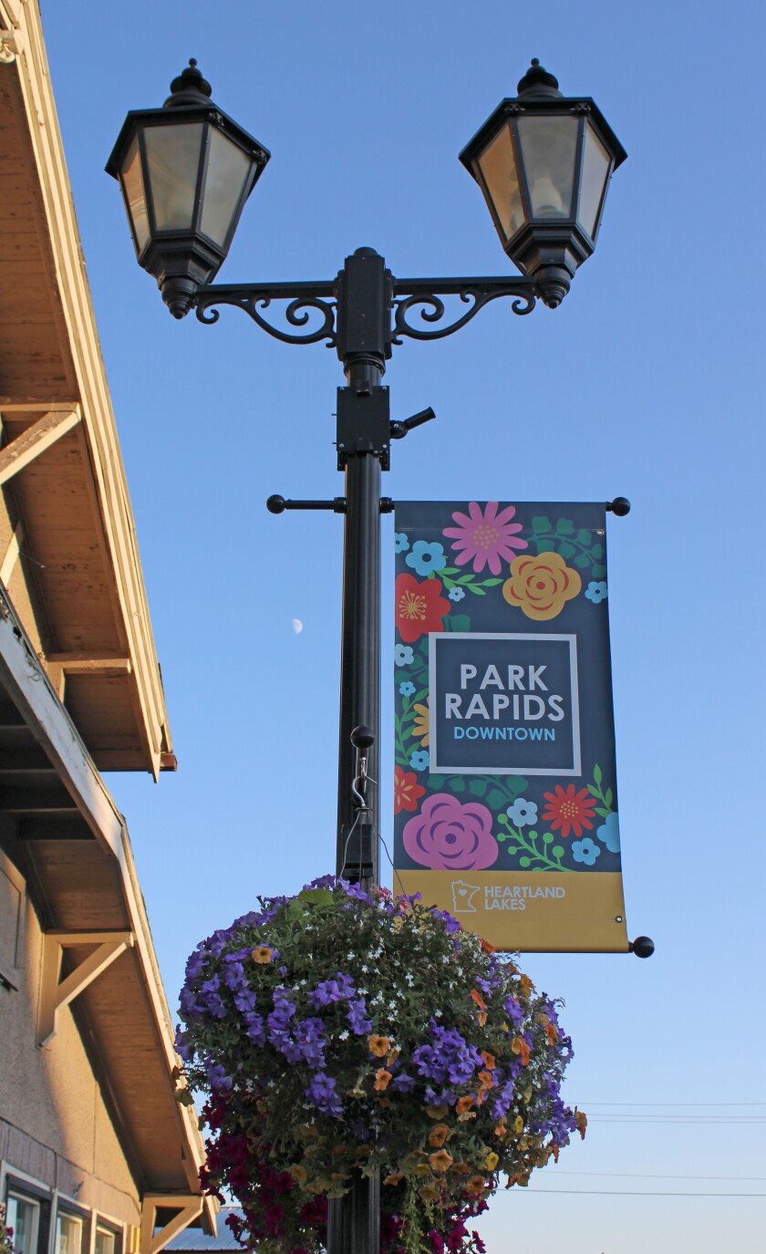 DowntownParkRapidsSignFlowers.jpg