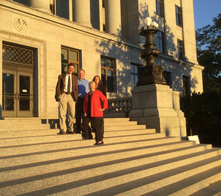 Local partners went to the state Capitol Sept. 10 in pursuit of Clean Water, Land and Legacy Funds to restore fish passage in the Lower Pine River.