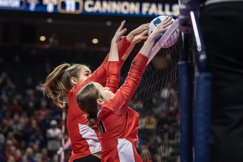 Cannon Falls, Pequot Lakes Class AA Championship volleyball