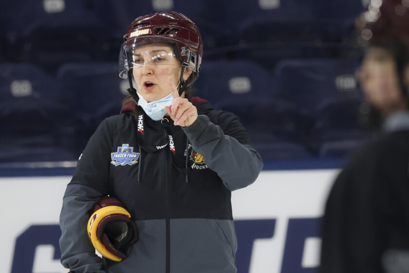 Minnesota Duluth women’s hockey prepares for Frozen Four semifinal at Pegula Ice Arena