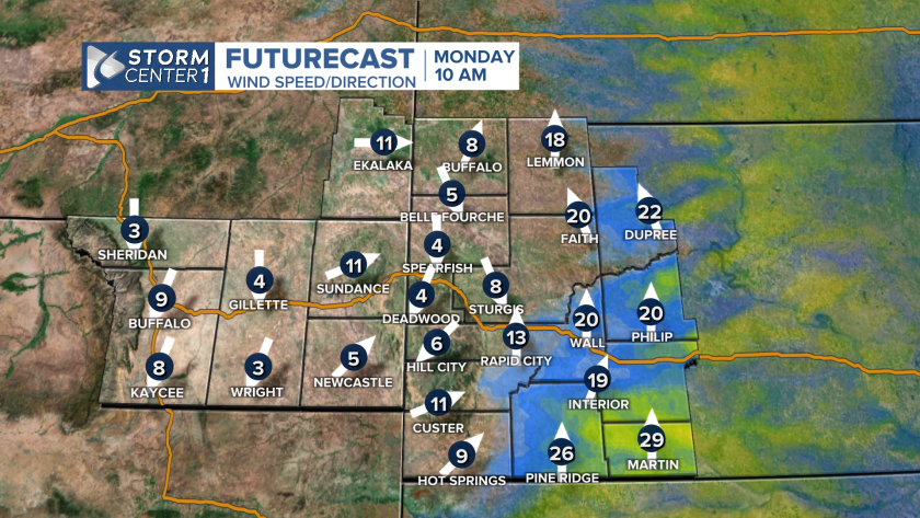Forecast Direction Monday Forecast: Mild temperatures with lighter winds for most today ...