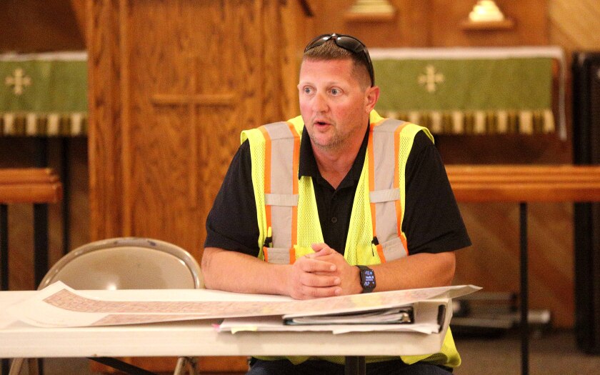 Ryan Ostrofsky, project manager for JMF Construction.