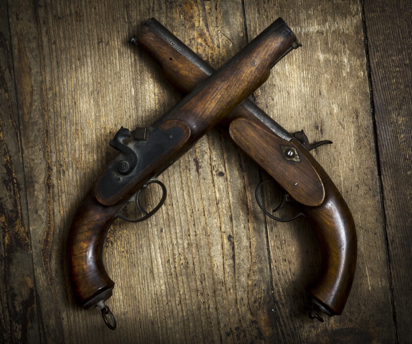 Vintage pistols