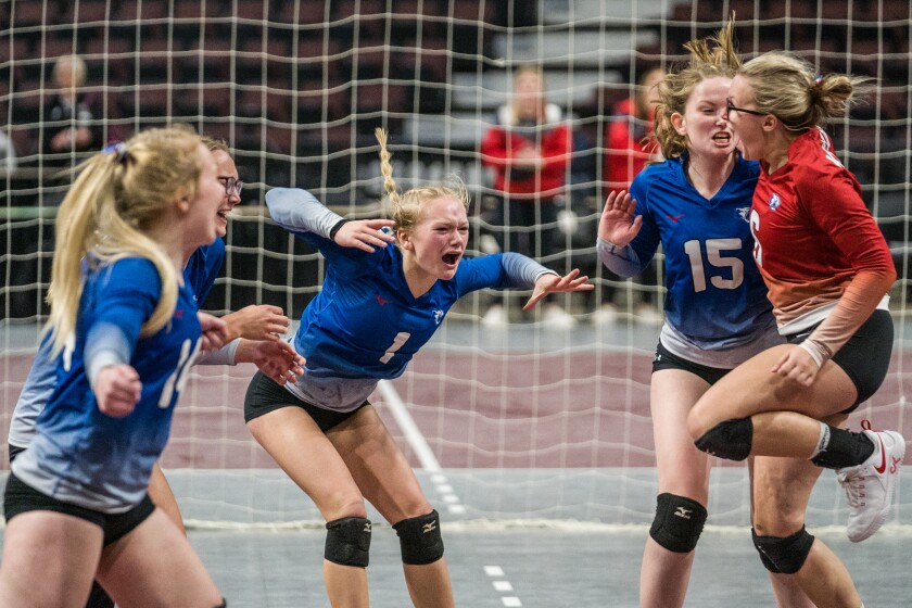 Section 1A, 1AA girls volleyball semifinals