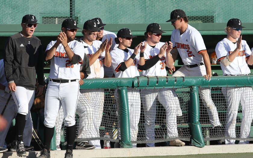 uj baseball dugout cheer 092822.jpg