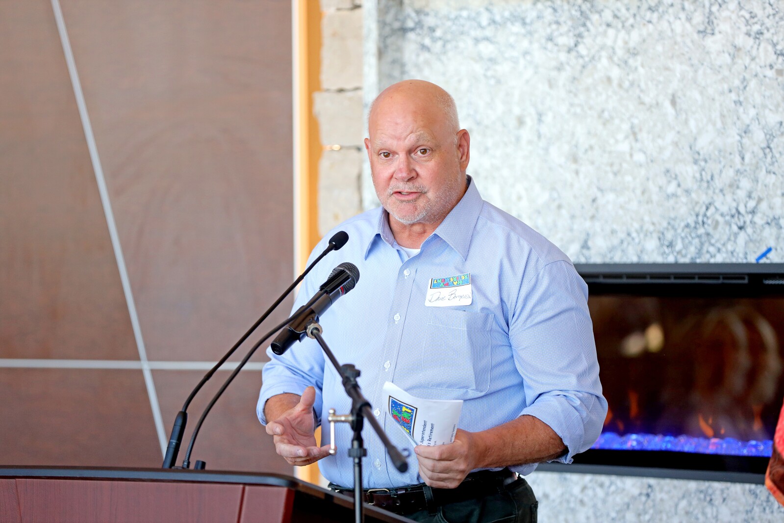 Laine Larson's retirement party at the Gichi-ziibi Center for the Arts.