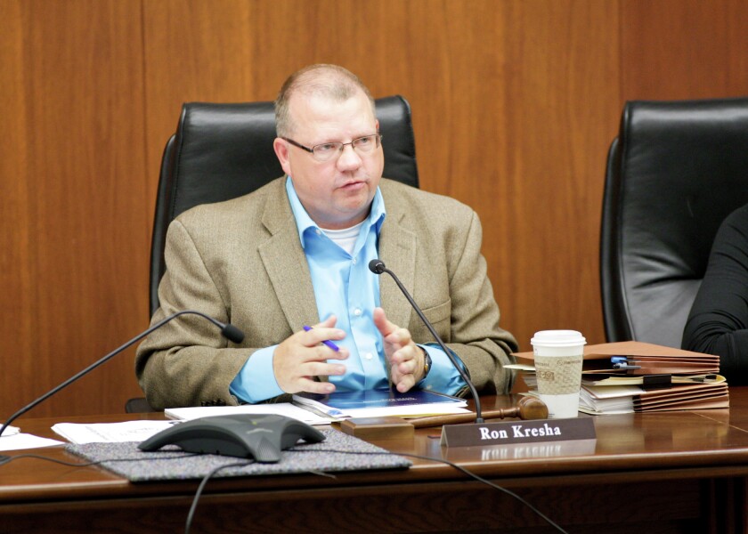 Rep. Ron Kresha, R-Little Falls, chairs Tuesday’s first meeting of the Legislative Task Force on Child Protection. Submitted photo