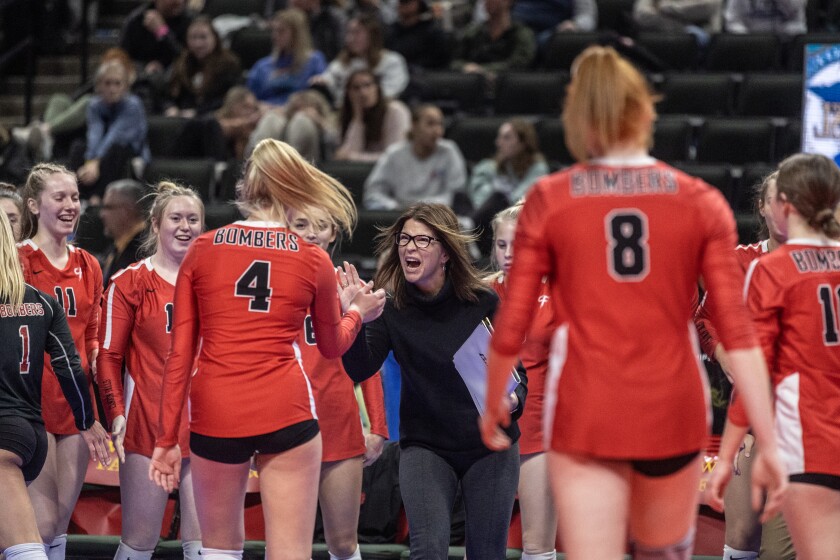Cannon Falls, Pequot Lakes Class AA Championship volleyball