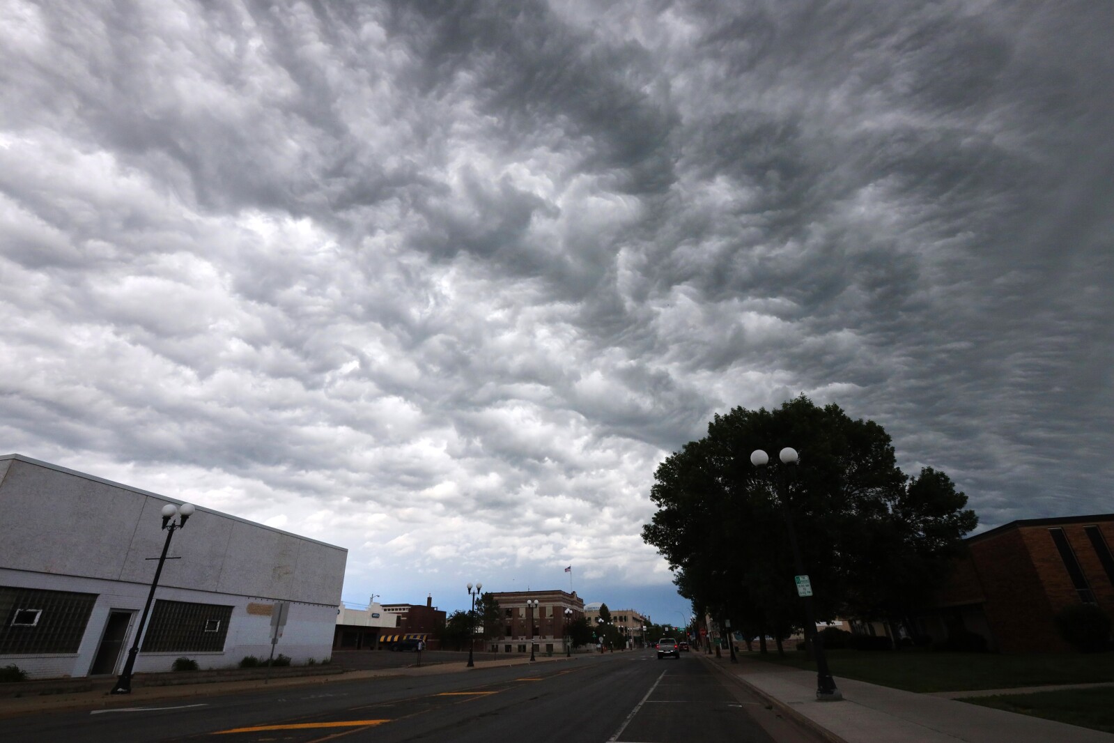 Dramatic looking storm clouds move through the area Saturday, June 18, 2022, in the Brainerd lakes area.