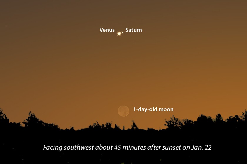 Astro Bob: Razor-thin moon complements Venus-Saturn conjunction - Duluth News Tribune | News, weather, and sports from Duluth, Minnesota