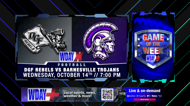 DGF-Barnesville High School Football Game to Air Live at 7 P.M.