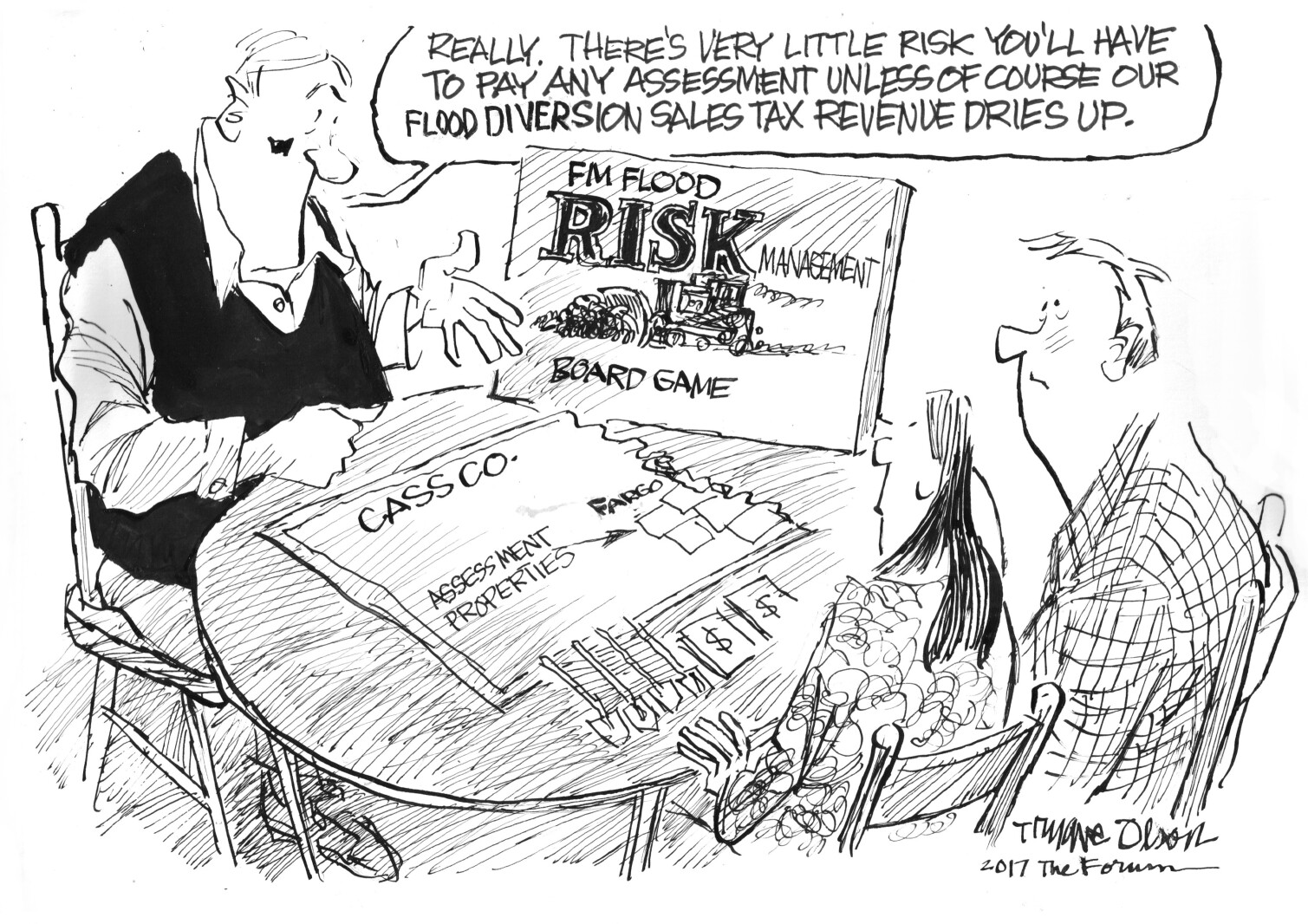 Trygve Olson cartoon: Flood risk assessments - InForum | Fargo ...