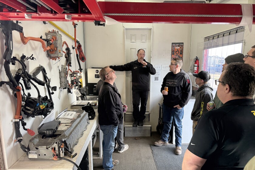 First responders in Jamestown area complete EV response training ...