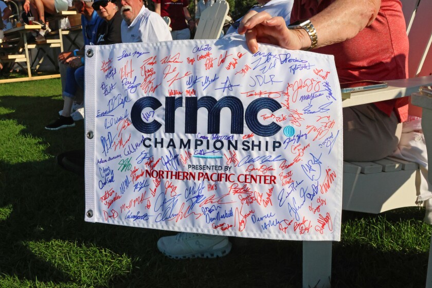 Golfing on Sunday, Aug. 31, 2025, during the PGA Tour Americas CRMC Championship presented by Northern Pacific Center at Cragun's Legacy Courses.