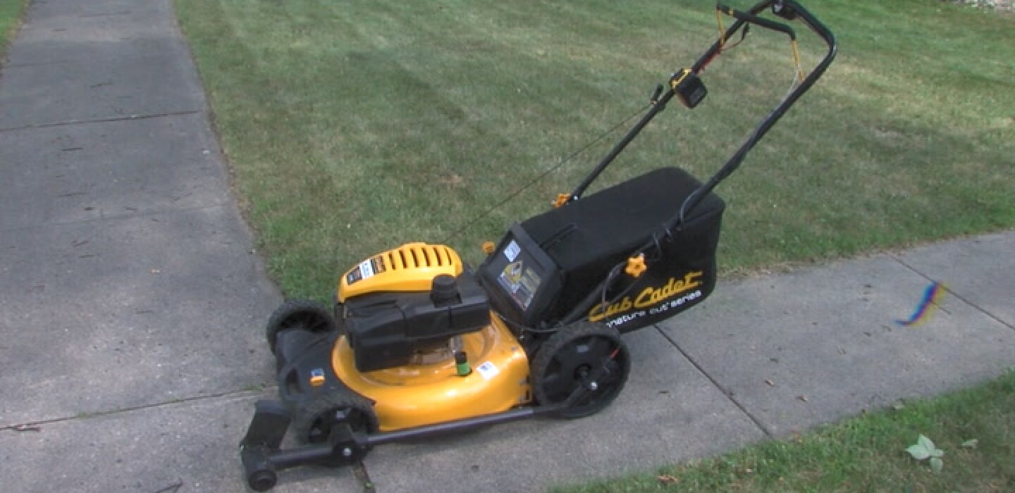 Moorhead inventor creates lawn mower trimmer attachment