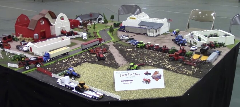 Austin Schlief farm toy display