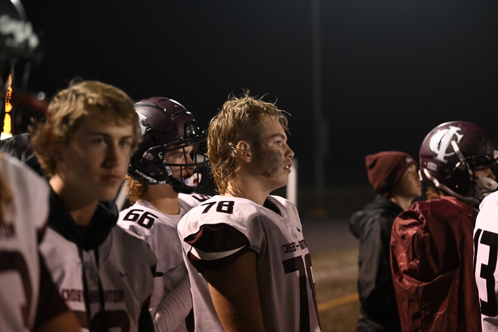 Crosby-Ironton Football vs. Moose lake Willow River and fans at the Section 7A game.