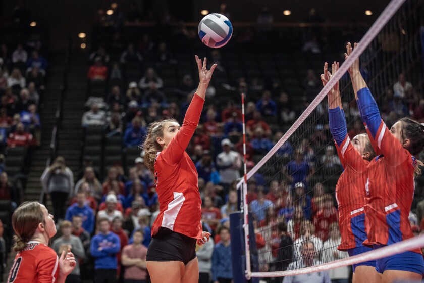 Cannon Falls, Pequot Lakes Class AA Championship volleyball