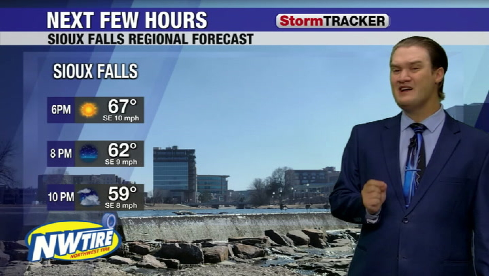 Clouds slowly build in tonight ahead of a chance for rain tomorrow