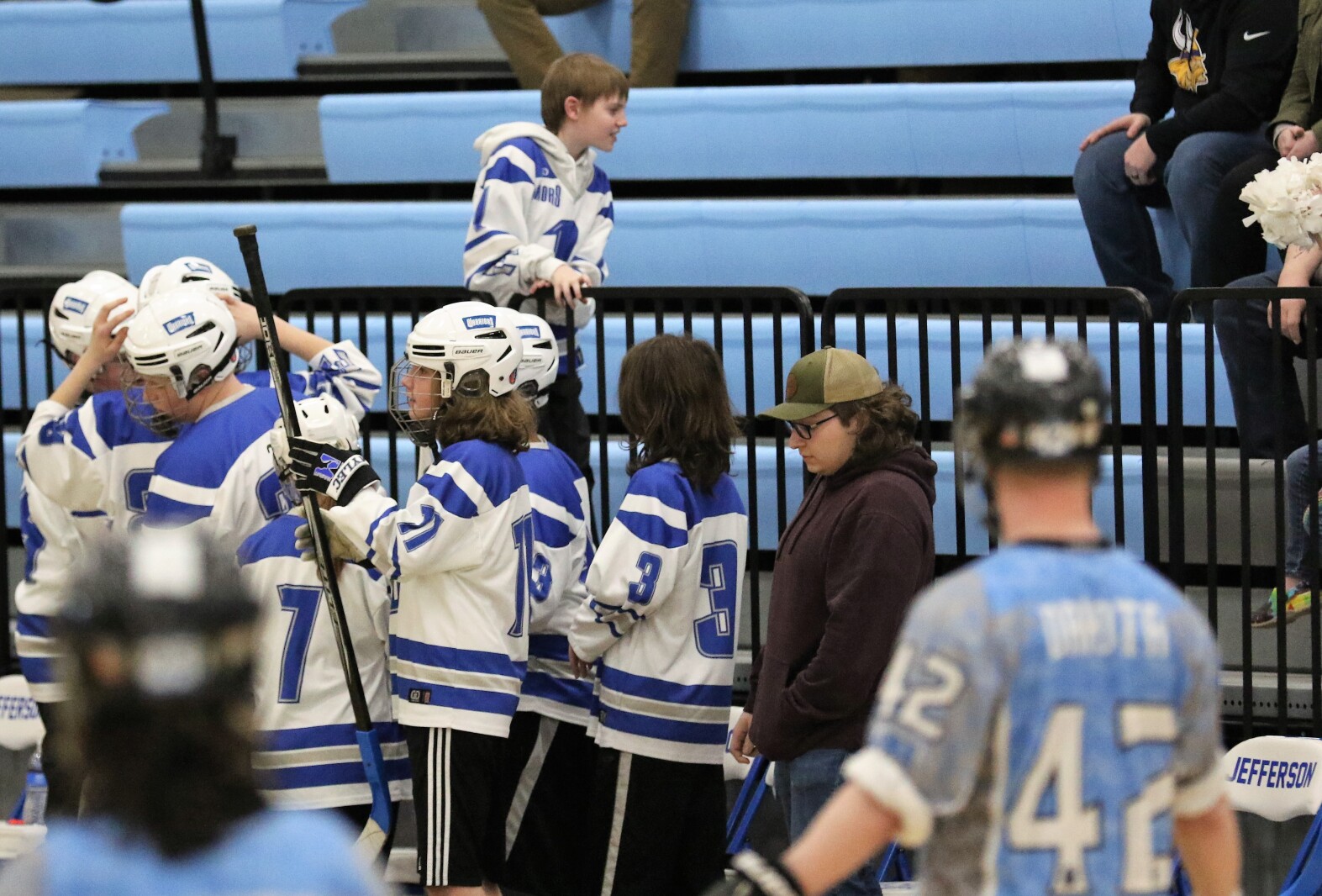 Brainerd vs Dakota United Saturday, March 19, 2022, during the adapted floor hockey state championship game at Bloomington Jefferson High School.