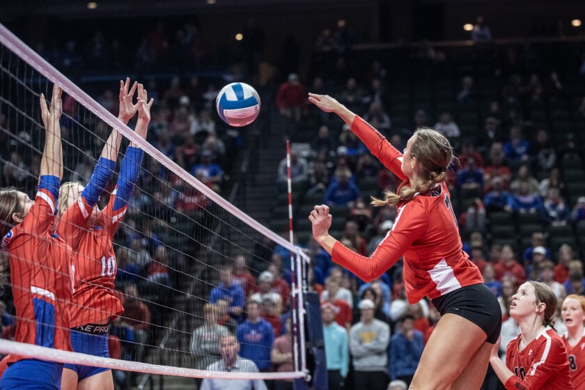 Cannon Falls, Pequot Lakes Class AA Championship volleyball