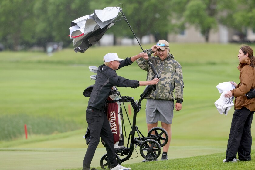 Fargo North's Hannestad takes a large lead, while Red River in tight ...