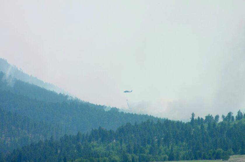 Crow Peak helicopter