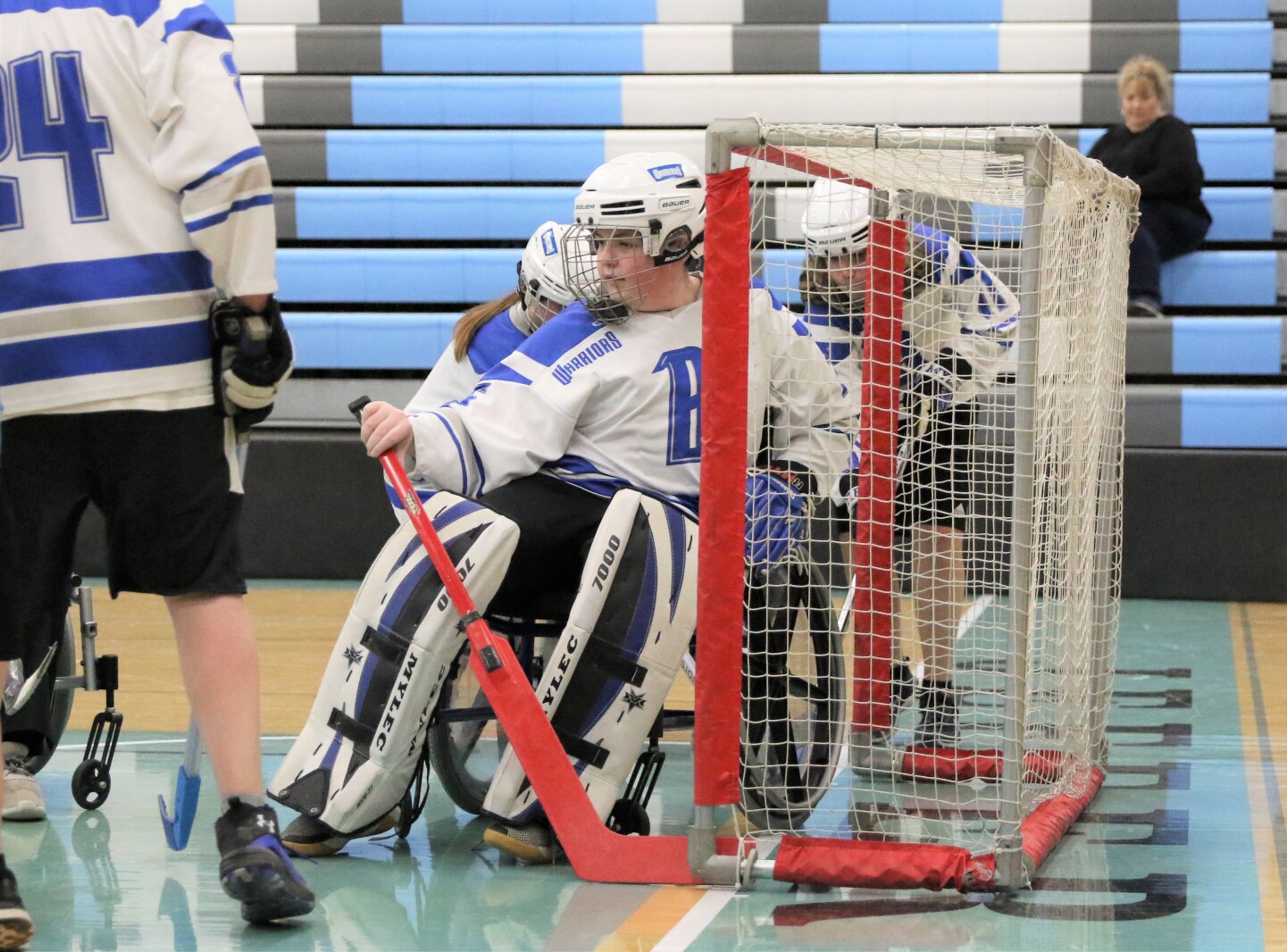Brainerd vs Dakota United Saturday, March 19, 2022, during the adapted floor hockey state championship game at Bloomington Jefferson High School.