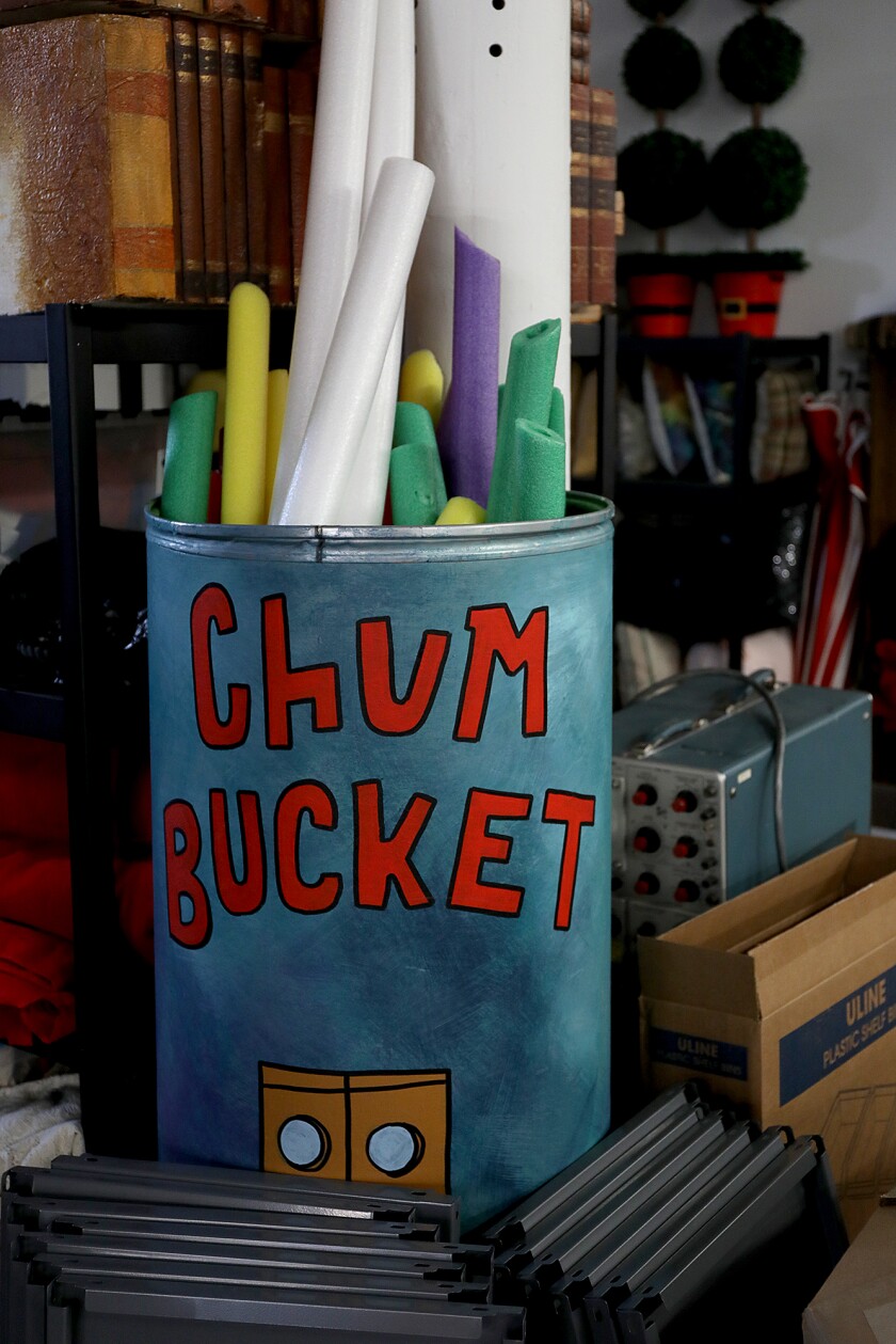 Props in storage.