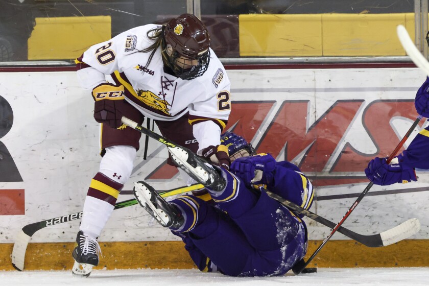Minnesota Duluth Women’s Hockey plays Minnesota State in the first round of the WCHA tournament