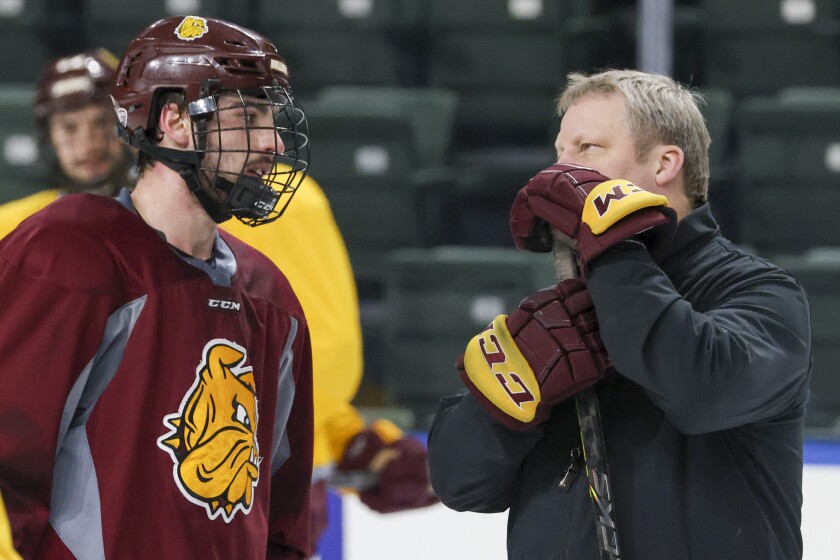 Minnesota Duluth men’s hockey prepares for NCAA Regional game against Michigan Tech